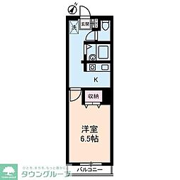 NKハイム 1Kの間取図画像