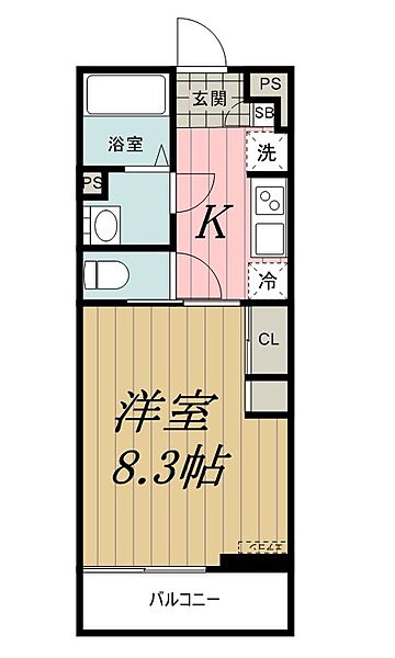 リブリ・ルームス弁天3-II ｜千葉県千葉市中央区弁天3丁目(賃貸アパート1K・1階・24.84㎡)の写真 その2