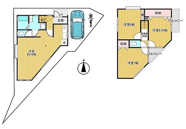 間取りを拡大表示
