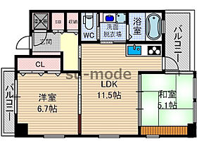 ルンガヴィータ  ｜ 大阪府茨木市西豊川町（賃貸マンション2LDK・2階・53.60㎡） その2