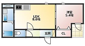 大阪府高槻市南松原町（賃貸アパート1LDK・1階・34.78㎡） その2