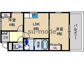 テミュラス花園  ｜ 大阪府茨木市花園2丁目（賃貸マンション2LDK・1階・47.00㎡） その2