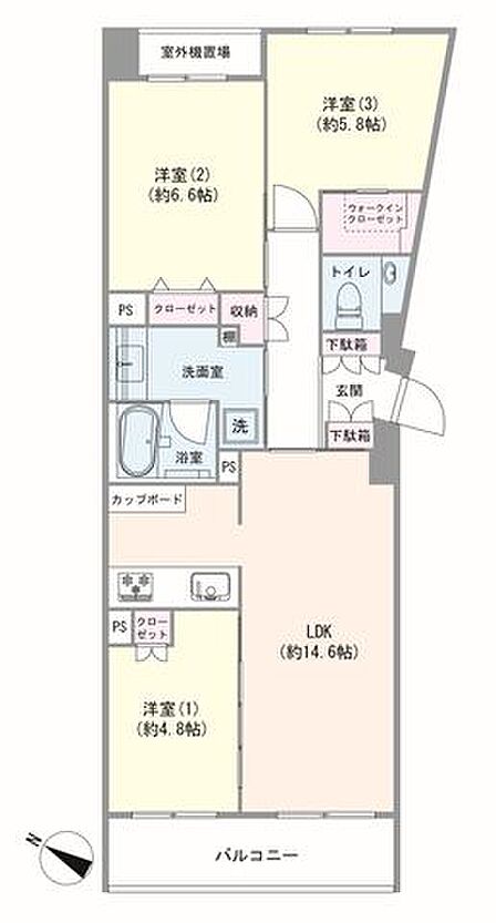 新規リノベーション済のお部屋です。(令和8年8月)