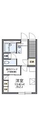 レオパレスアゼリア 1Kの間取図画像
