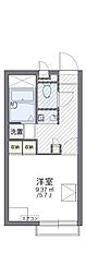 レオパレスアポロ 1Kの間取図画像