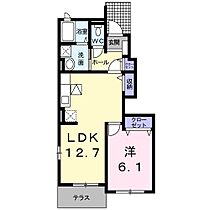 プロムナードII 103 ｜ 埼玉県熊谷市広瀬326番地3（賃貸アパート1LDK・1階・45.65㎡） その2