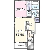 ベノワ 101 ｜ 埼玉県比企郡小川町大字腰越67-2（賃貸アパート1LDK・1階・44.70㎡） その2