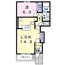 センターヴィラ・ES 102 ｜ 埼玉県熊谷市妻沼1717番地7（賃貸アパート1LDK・1階・48.39㎡） その2