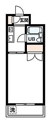 ハイタウン川崎 ワンルームの間取図画像