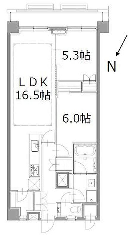 1SLDK 間取り