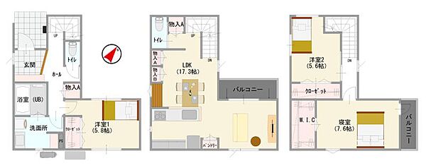間取りを拡大表示
