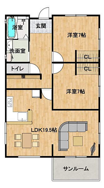 間取りを拡大表示