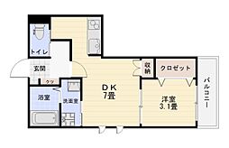 間取図画像 1DK