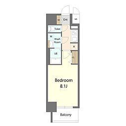 S-RESIDENCE堀田駅前futur 1Kの間取図画像