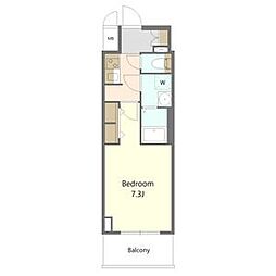 S-RESIDENCE庄内通駅前curere(クラーレ) 1Kの間取図画像
