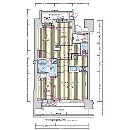 プレサンス名駅南ブリエ 3LDKの間取図画像