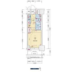 プレサンス広小路通今池 1Kの間取図画像