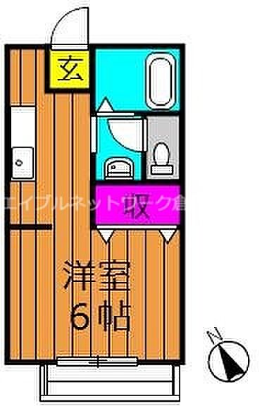 中島サンプラザ ｜岡山県倉敷市中島(賃貸アパート1K・2階・23.77㎡)の写真 その2