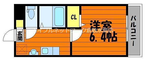 プリマローズ日ノ出町 ｜岡山県倉敷市日ノ出町2丁目(賃貸アパート1K・3階・20.95㎡)の写真 その2