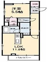 岡山県倉敷市鶴形1丁目1-1（賃貸マンション1LDK・2階・47.07㎡） その2