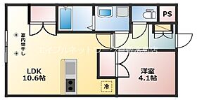 岡山県都窪郡早島町早島3190-7（賃貸アパート1LDK・2階・36.00㎡） その2