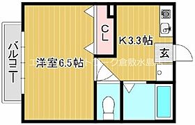 岡山県倉敷市中庄1101-15（賃貸アパート1K・1階・22.53㎡） その2