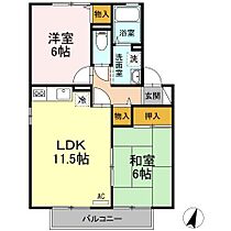 岡山県倉敷市児島下の町9丁目12-24（賃貸アパート2LDK・2階・53.72㎡） その2