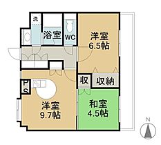 岡山県倉敷市松島1118-2（賃貸マンション2LDK・5階・48.00㎡） その2