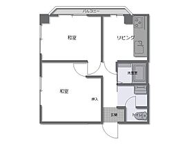 岡山県倉敷市美和2丁目13-2（賃貸マンション2K・2階・47.54㎡） その2