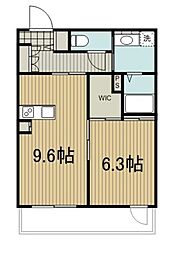 さいたま市浦和区北浦和1丁目マンション 1LDKの間取図画像