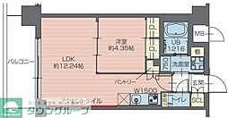 プレジオ川口ASIAN 1LDKの間取図画像