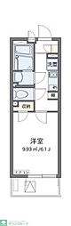 レオネクストフェリス 1Kの間取図画像