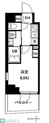 アーバンパーク川口並木 1Kの間取図画像