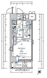 アンベリール西川口弐番館 1Kの間取図画像