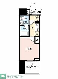 川口市栄町2丁目マンション 1Kの間取図画像