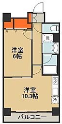 ヌーヴォトルチェ 1LDKの間取図画像