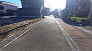 西側前面道路　南方面