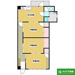 山村ビル 3DKの間取図画像