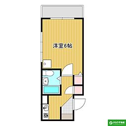 パークヒルズ別府レジデンス 1Kの間取図画像