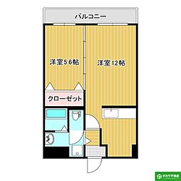 WINDOMエマリア 1LDKの間取図画像