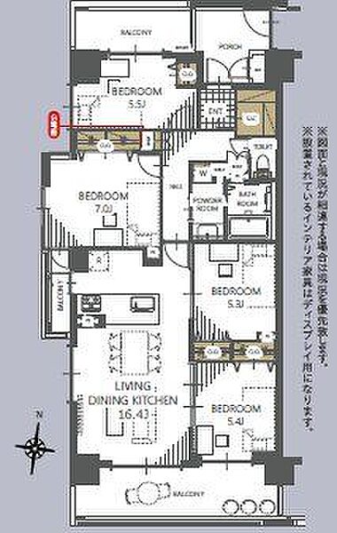 間取りを拡大表示