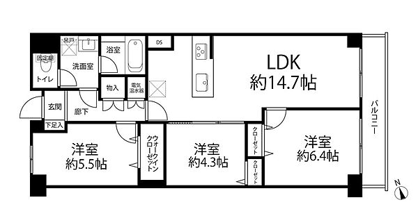 間取りを拡大表示