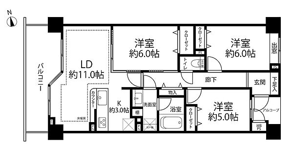 間取りを拡大表示
