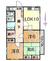 シーザーハイツオオバ 2 ｜ 山形県山形市和合町2丁目1-2（賃貸アパート3LDK・2階・79.20㎡） その2