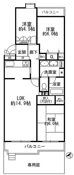 間取りを拡大表示