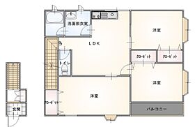 アネックス21ミヤコD  ｜ 群馬県伊勢崎市宮子町（賃貸アパート3LDK・2階・56.62㎡） その2