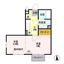 ヘイスティング　Ａ  ｜ 群馬県前橋市大友町2丁目（賃貸アパート2K・1階・31.21㎡） その2