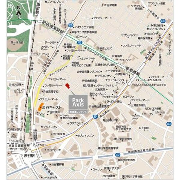 東京都渋谷区神宮前５丁目(賃貸マンション1LDK・1階・45.64㎡)の写真 その15