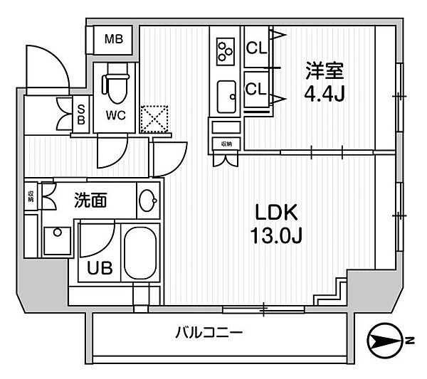 東京都台東区鳥越１丁目(賃貸マンション1LDK・11階・43.70㎡)の写真 その2