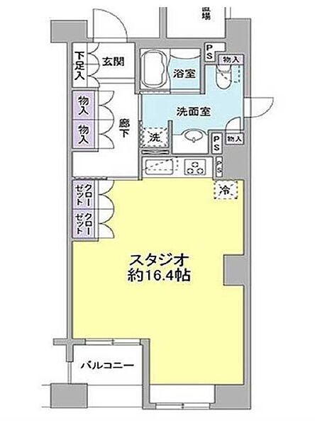 東京都中央区湊３丁目(賃貸マンション1R・4階・46.24㎡)の写真 その2